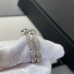 [Eternal Jewelry]LOVE DIAMOND SILVER HOOP EARRINGS - 图片 2