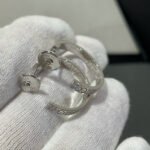 [Eternal Jewelry]LOVE DIAMOND SILVER HOOP EARRINGS - 图片 6
