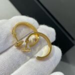 [Eternal Jewelry]LOVE DIAMOND GOLD HOOP EARRINGS - 图片 4
