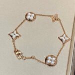 [Eternal Jewelry]STAR AND SUN 5 MOTIF MOP PINK GOLD BRACELET