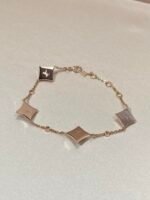 [Eternal Jewelry]STAR 4 MOTIF MOP DIAMOND PINK GOLD BRACELET - 图片 4