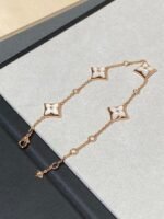 [Eternal Jewelry]STAR 4 MOTIF MOP DIAMOND PINK GOLD BRACELET - 图片 6