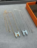 [Eternal Jewelry]POP H SKY BLUE NECKLACE - 图片 4