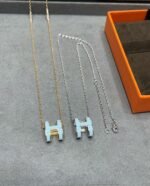 [Eternal Jewelry]POP H SKY BLUE NECKLACE - 图片 5