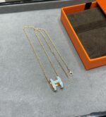 [Eternal Jewelry]POP H SKY BLUE NECKLACE - 图片 5