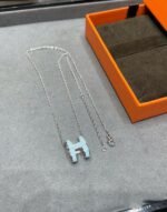 [Eternal Jewelry]POP H SKY BLUE NECKLACE - 图片 6