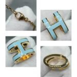 [Eternal Jewelry]POP H SKY BLUE NECKLACE - 图片 9