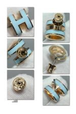 [Eternal Jewelry]POP H SKY BLUE STUD EARRINGS - 图片 9