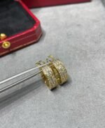 [Eternal Jewelry]LOVE 5.5MM DIAMOND PAVED EARRINGS - 图片 7