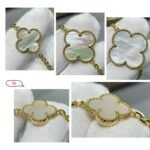 [Eternal Jewelry]CLOVER 16 MOTIF WHITE MOP GOLD NECKLACE - 图片 8
