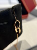 [Eternal Jewelry]LOVE NECKLACE DOUBLE RING PINK GOLD - 图片 5