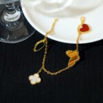 [Eternal Jewelry]LUCKY SPRING 5 MOTIF GOLD BRACELET - 图片 4