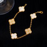 [Eternal Jewelry]CLOVER BRACELET 5 MOTIF WHITE MOP DIAMOND - 图片 7