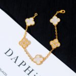 [Eternal Jewelry]CLOVER BRACELET 5 MOTIF WHITE MOP DIAMOND - 图片 8