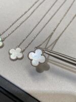 [Eternal Jewelry]CLOVER MEDIUM SILVER WHITE MOP NECKLACE - 图片 2