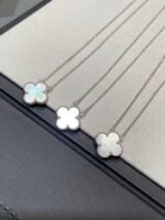 [Eternal Jewelry]CLOVER MEDIUM SILVER WHITE MOP NECKLACE - 图片 3