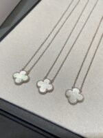 [Eternal Jewelry]CLOVER MEDIUM SILVER WHITE MOP NECKLACE - 图片 6
