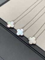 [Eternal Jewelry]CLOVER MEDIUM SILVER WHITE MOP NECKLACE - 图片 7