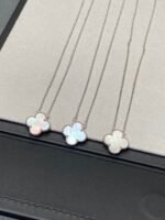 [Eternal Jewelry]CLOVER MEDIUM SILVER WHITE MOP NECKLACE - 图片 9