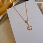 [Eternal Jewelry]STAR AND SUN WHITE MOP 2 MOTIF PINK GOLD NECKLACE - 图片 4