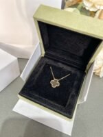 [Eternal Jewelry]CLOVER ROCK CRYSTAL ROSE GOLD NECKLACE - 图片 3