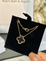 [Eternal Jewelry]CLOVER ROCK CRYSTAL ROSE GOLD NECKLACE - 图片 4