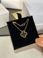 [Eternal Jewelry]CLOVER ROCK CRYSTAL ROSE GOLD NECKLACE
