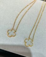 [Eternal Jewelry]CLOVER ROCK CRYSTAL ROSE GOLD NECKLACE - 图片 5