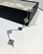 [Eternal Jewelry]CLOVER 5 MOTIF SILVER DIAMOND BRACELET - 图片 3