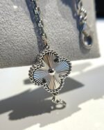 [Eternal Jewelry]CLOVER 5 MOTIF SILVER DIAMOND BRACELET - 图片 8