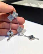 [Eternal Jewelry]CLOVER 5 MOTIF SILVER DIAMOND BRACELET - 图片 10