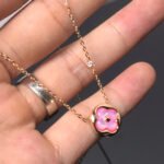 [Eternal Jewelry]COLOR BLOSSOM PINK MOP SUN GOLD NECKLACE - 图片 2