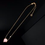[Eternal Jewelry]COLOR BLOSSOM PINK MOP SUN GOLD NECKLACE - 图片 3