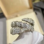 [Eternal Jewelry]SERPENTI DOUBLE RING SILVER DIAMOND PAVED - 图片 6