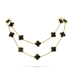 [Eternal Jewelry]CLOVER 20 MOTIFS ONYX NECKLACE