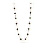 [Eternal Jewelry]CLOVER 20 MOTIFS ONYX NECKLACE - 图片 3