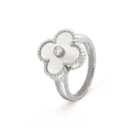 [Eternal Jewelry]CLOVER SILVER MOP DIAMOND RING