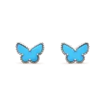 [Eternal Jewelry]BUTTERFLY TURQUOISE EARRINGS SILVER - 图片 2