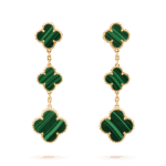 [Eternal Jewelry]CLOVER MALACHITE 3 MOTIFS GOLD - 图片 2