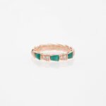 [Eternal Jewelry]SERPENTI RING PINK GOLD MALACHITE DIAMOND 3MM - 图片 2