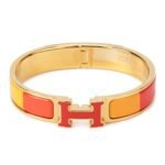 [Eternal Jewelry]H BRACELET ORANGE RAINBOW CERAMIC - 图片 2