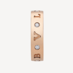 [Eternal Jewelry]ZERO 1 ESSENTIAL PINK GOLD BAND WITH DIAMONDS RING - 图片 2