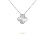 [Eternal Jewelry]CLOVER  15MM DIAMOND LASER NECKLACE SILVER - 图片 2