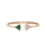 [Eternal Jewelry]DREAM BRACELET OPEN MALACHITE PINK GOLD - 图片 2