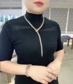 [?Eternal Jewelry?] High-End Bespoke Black Onyx Serpent Necklace - 图片 5