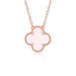 [Eternal Jewelry]CLOVER 15MM PINK MOTHER-OF-PEARL SINGLE FLOWER NECKLACE - 图片 2