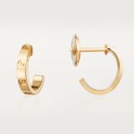 [Eternal Jewelry]LOVE EARRINGS 2.65MM PINK GOLD - 图片 2