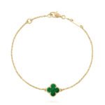 [Eternal Jewelry]CLOVER BRACELET MALACHITE 1 MOTIF - 图片 2