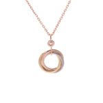 [Eternal Jewelry]TRINITY SILVER GOLD PINK GOLD NECKLACE - 图片 2