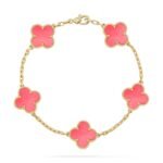 [Eternal Jewelry]CLOVER 5 PINK MOP BRACELET
